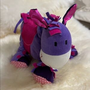 Large Jellycat baby Jellykitten Purple Plush Toy book donkey alphabet jelly cat